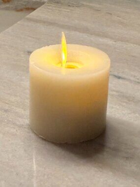 Pottery Barn LED Flameless Tealight Candles Set of 3 Ivory Flicker Timer